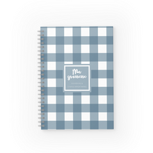 Charger l'image dans la galerie, Journal de grossesse - Bleu Tartan (996-S)
