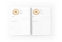 Charger l'image dans la galerie, Journal de grossesse - Bleu Tartan (996 - S) - Moments ancrés