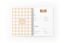 Charger l'image dans la galerie, Journal de grossesse - Bleu Tartan (996 - S) - Moments ancrés