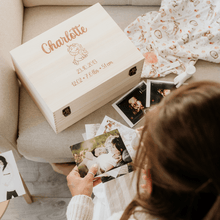 Charger l'image dans la galerie, Boite souvenir en bois - Avec personnalisation (nom & date ) - Moments ancrés