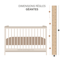 Charger l'image dans la galerie, Échelle de croissance en bois naturel - Moments ancrés