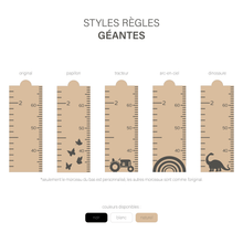 Charger l'image dans la galerie, Échelle de croissance en bois naturel - Moments ancrés