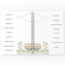 Charger l'image dans la galerie, Mon journal de bébé - Lapins fleuris - Moments ancrés